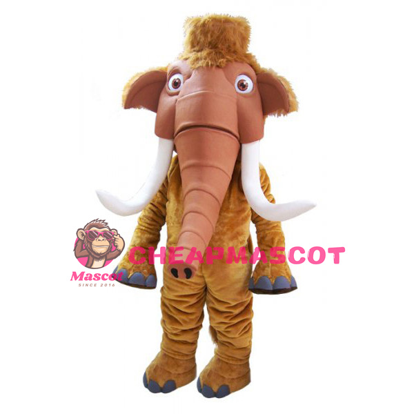 Lightweight Brown Mammoth Animal Mascot Costume