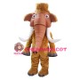 Lightweight Brown Mammoth Animal Mascot Costume