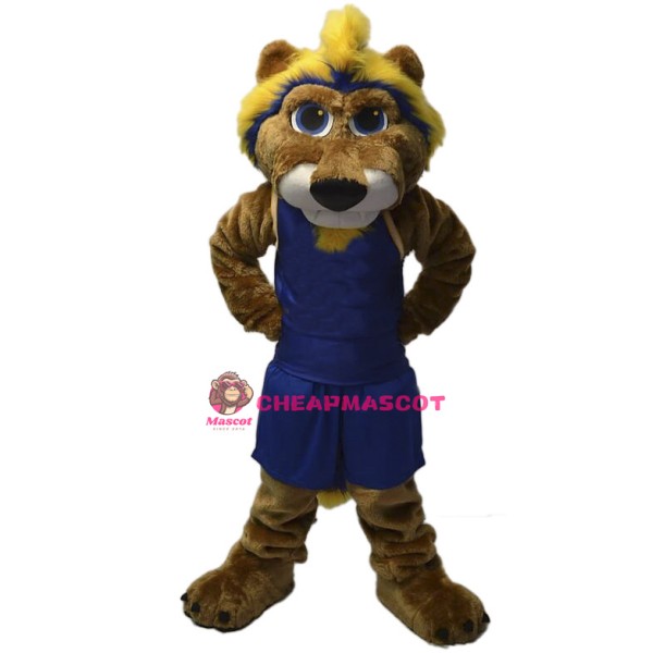 College Basketball Cougar Mascot Costume 