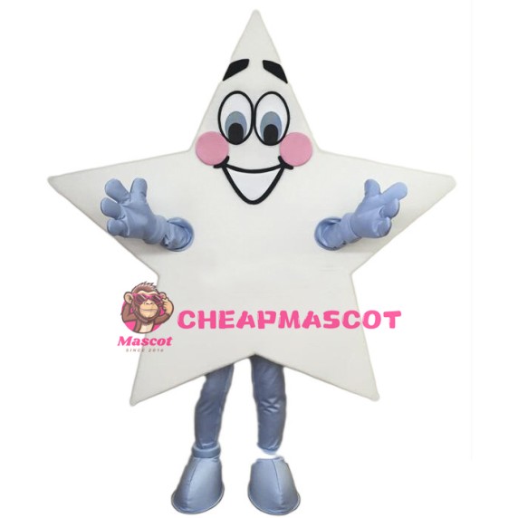 Cartoon White Star Lightweight Mascot Costume