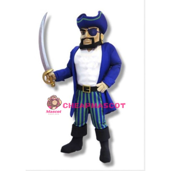 College Pirate Mascot Costume 