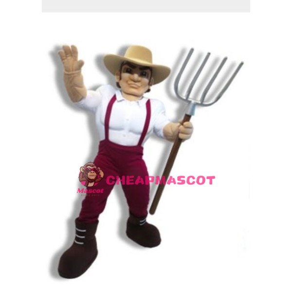 Power Farmer Mascot Costume 