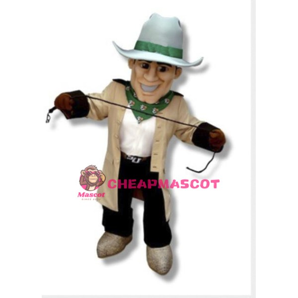 Optimistic Cowboy Mascot Costume