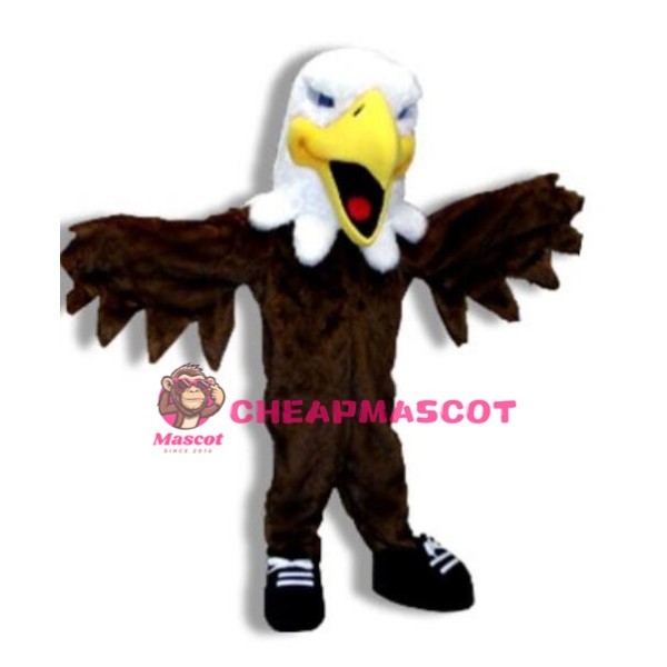 Howling Bald Eagle Mascot Costume
