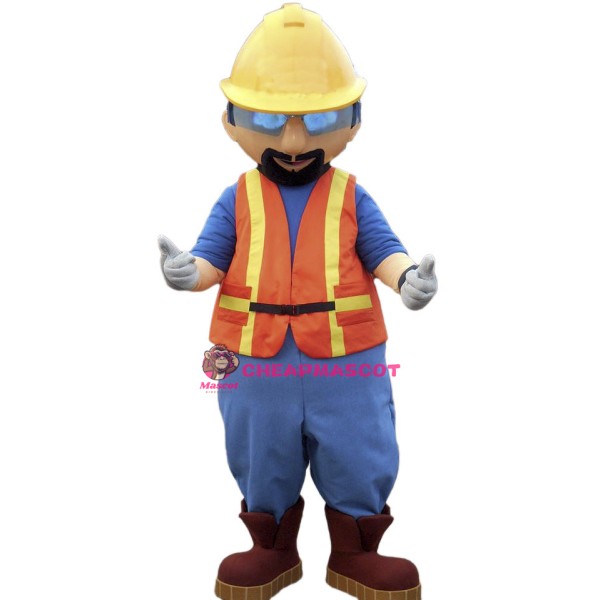 Cool Builder Mascot Costume