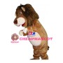 Long Hair Brown Lion Mascot Costume