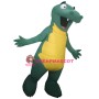 Big Mouth Green Crocodile Mascot Costume
