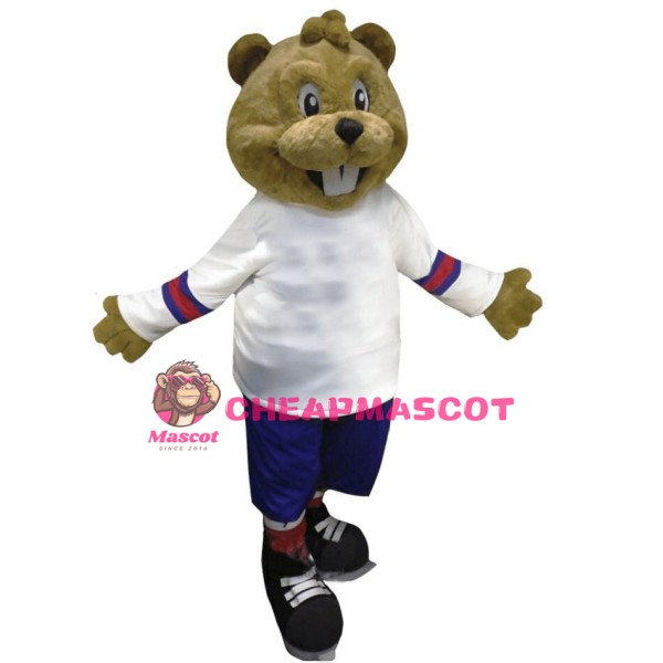Fierce Beaver Mascot Adult Costume 