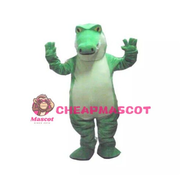 Lightweight Green Alligator Mascot Costume