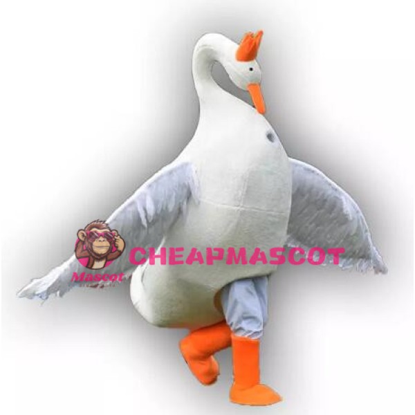 Long Feather Swan Lightweight Mascot Costume