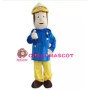 Brave Fireman Sam Mascot Costume