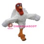 Funny White Turkey Mascot Costume