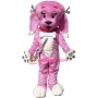 Beautiful Pink Dog Mascot Costume 