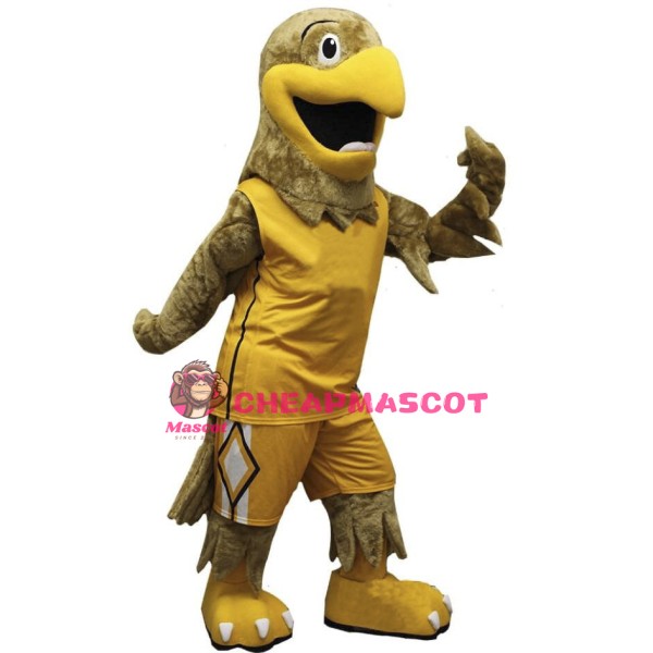 Power Golden Hawk Sports School Mascot Costume 