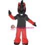 Black & Red Steed Horse Mascot Costume 