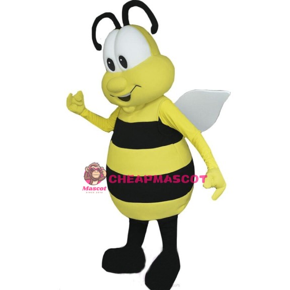 Adult Cartoon Bee Mascot Costume  