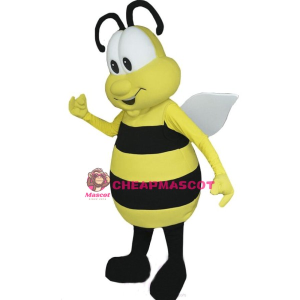 Adult Cartoon Bee Mascot Costume  