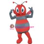 Lovely Cartoon Red Bee Mascot Costume For Adult 