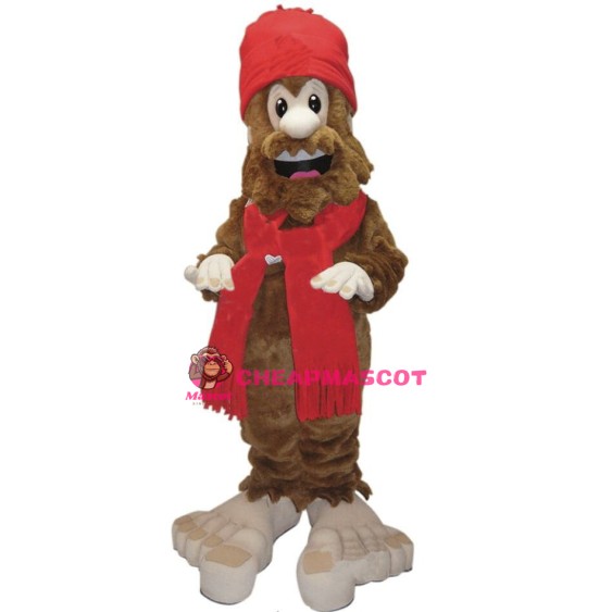 Happy Bigfoot Or Sasquatch Mascot Costume 