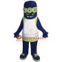 Three-eyed Blue Monster Mascot Costume 