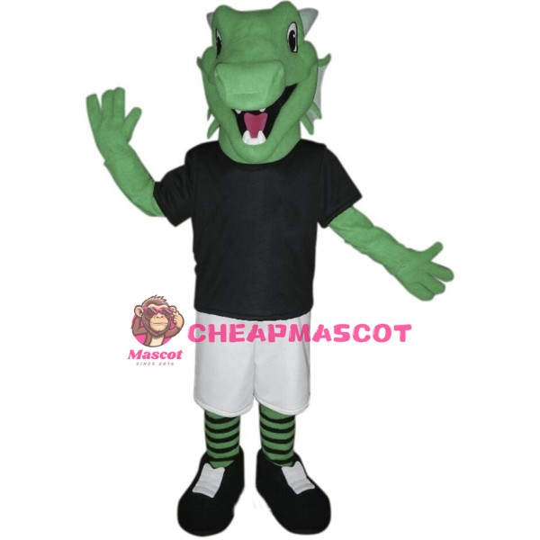Sport Green Dragon Mascot Costume