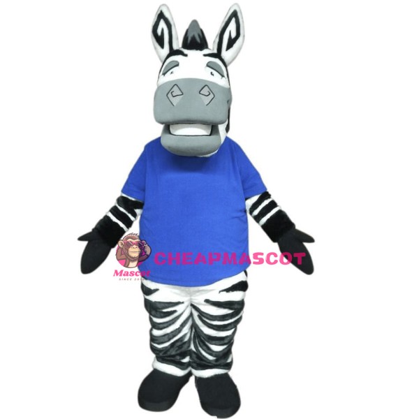 Lethargic Zebra Mascot Costume
