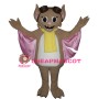 Cute Cartoon Brown Bat Mascot Costume