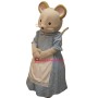 Cartoon Brown Mouse Apron Mom Mascot Adult Costume 