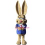 Cartoon Jackrabbit Gentleman Mascot Adult Costume 