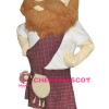 Scottish Bearded Man Mascot Costume