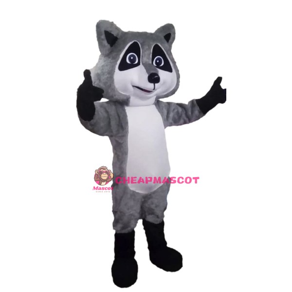 2nd Version Of The Raccoon Mascot Adult Costume