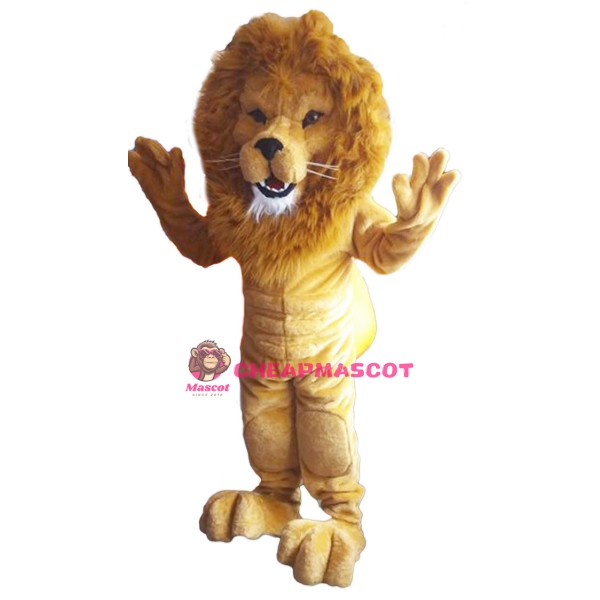 Power Golden Lion Mascot Costume