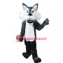Fierce Wolf Plush Mascot Adult Costume 