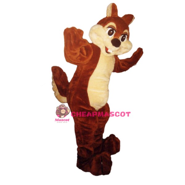 Delighted Squirrel Mascot Costume 