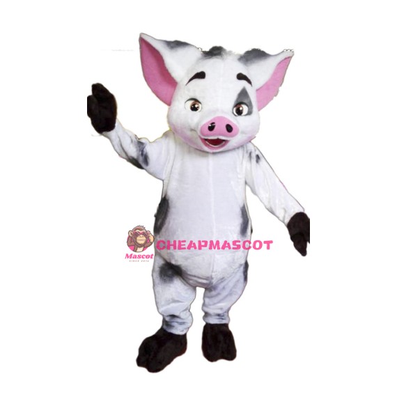 Cute Spotted Piglet Mascot Costume 