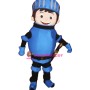 Blue Knight Boy Mascot Costume