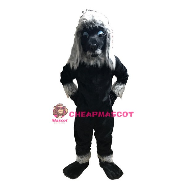 Black Lion Mascot Costume 