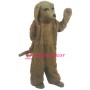 Fleece Brown Dog Mascot Costume 