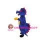 Dark Blue Dinosaur Mascot Adult Costume 