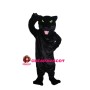 Black Leopard With Green Eyes Mascot Costume