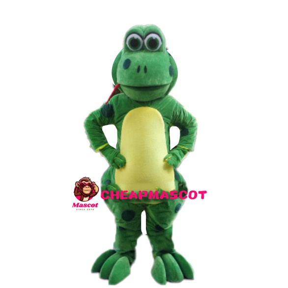 Cartoon Green Snake Mascot Costume