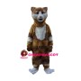 Confused Brown & White Cat Mascot Costume