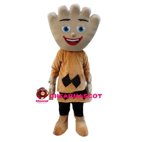 Palm Shaped Head Doll Mascot Costume