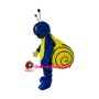 Blue Snail With Yellow Shell Mascot Costume
