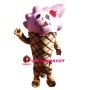 Strawberry Flavored Cone Mascot Costume