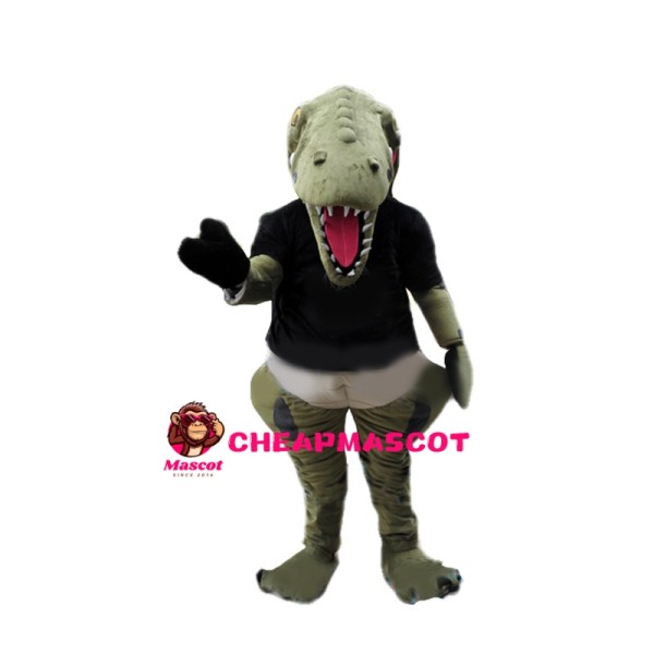 Brutal Green Tyrannosaurus Rex Mascot Costume