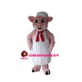 Pig Chef With White Apron Mascot Costume