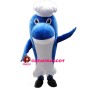 Reliable Dolphin Chef With Hat Mascot Costume