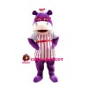 Veracious Purple Hippo Mascot Costume