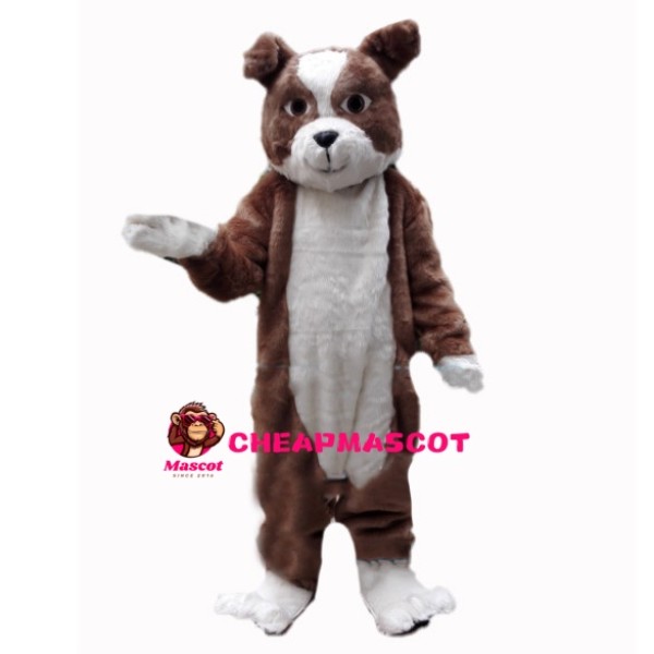 Adult Fancy Brown Dog Mascot Costume